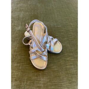 Cole Haan Nike Air Collab Womens Gold Metallic Strappy Sandals Size 6.5 B SEE